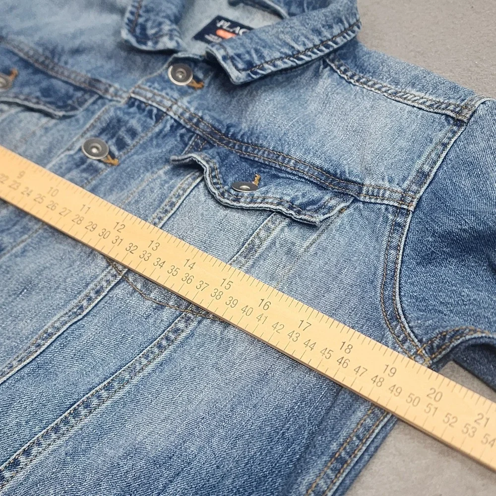 The Children's Place Denim Jacket Blue Medium Wash Trucker Boys Size XL‎ 14